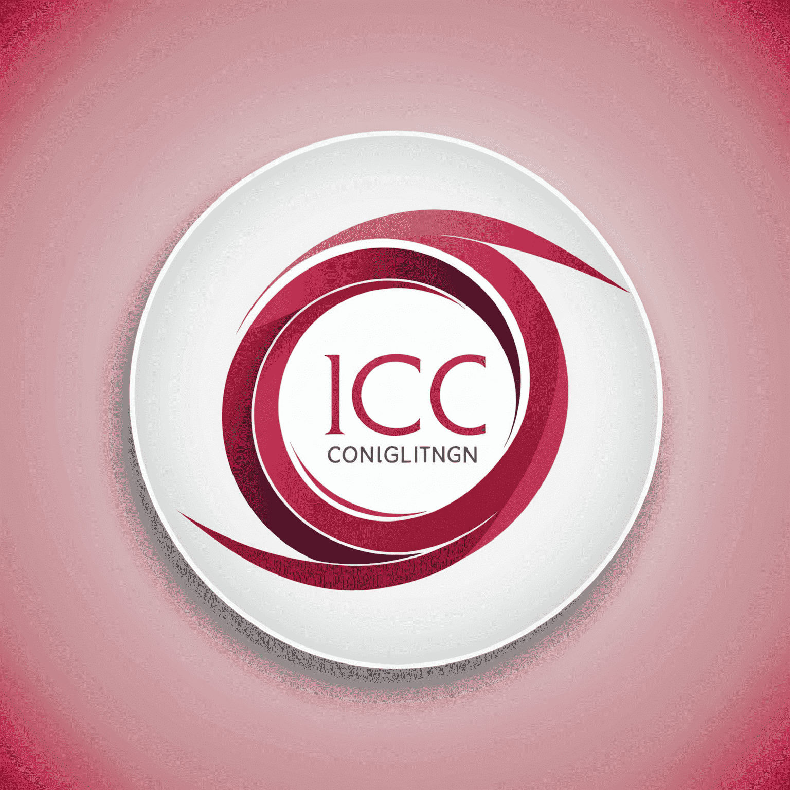 Logo of a strategy consulting firm in South Africa, red and pink modern design