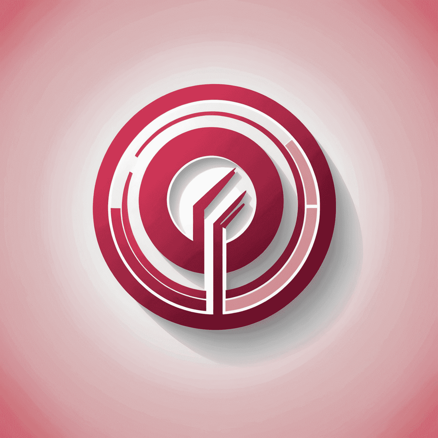 Logo of a strategy consulting firm in South Africa, red and pink modern design