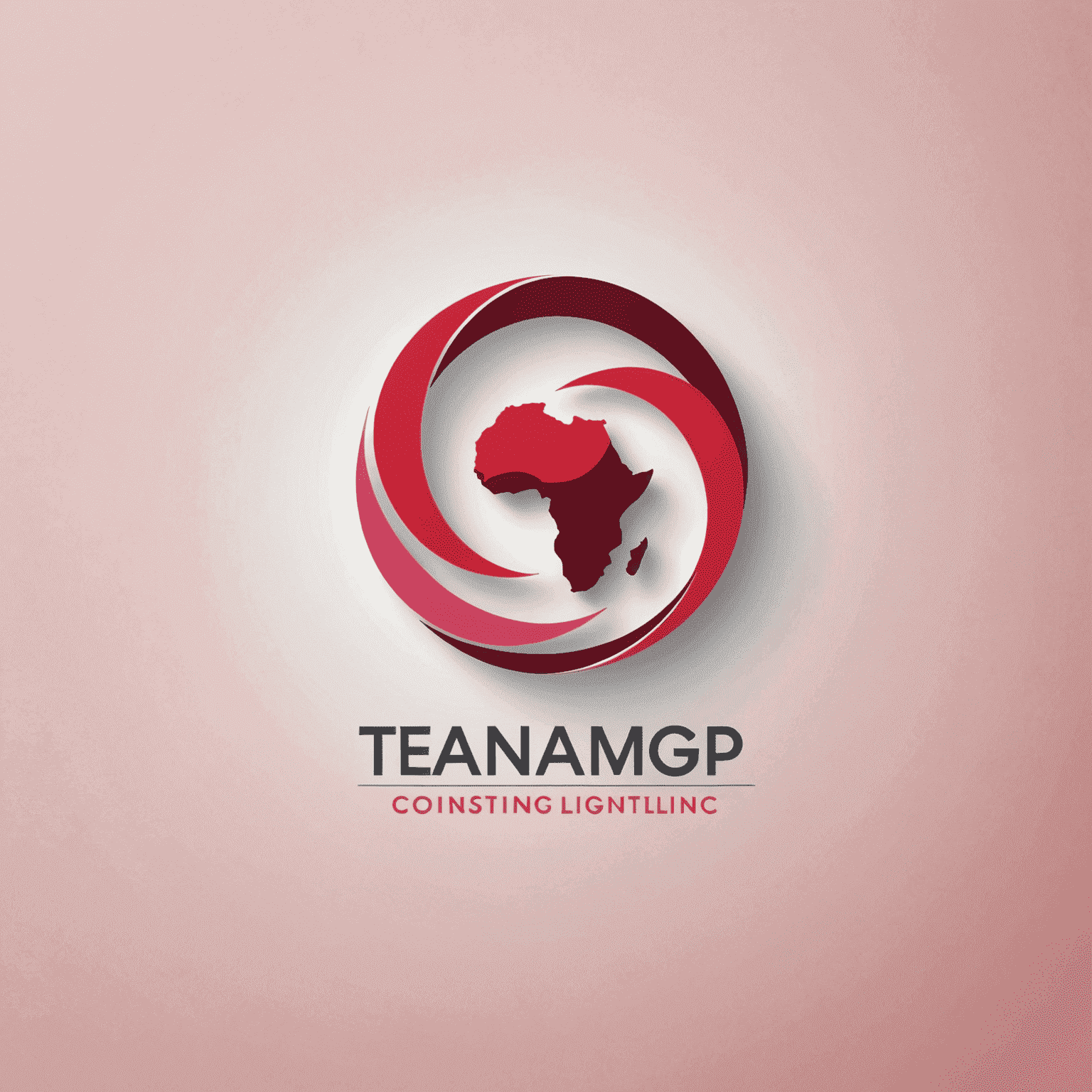 Logo of a strategy consulting firm in South Africa, red and pink modern design