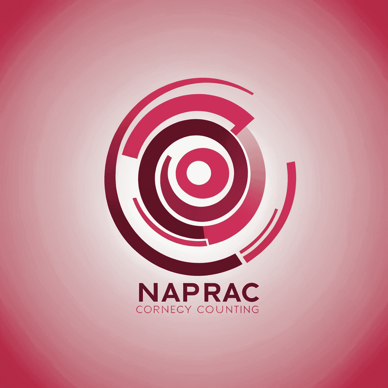 Logo of a strategy consulting firm in South Africa, red and pink modern design