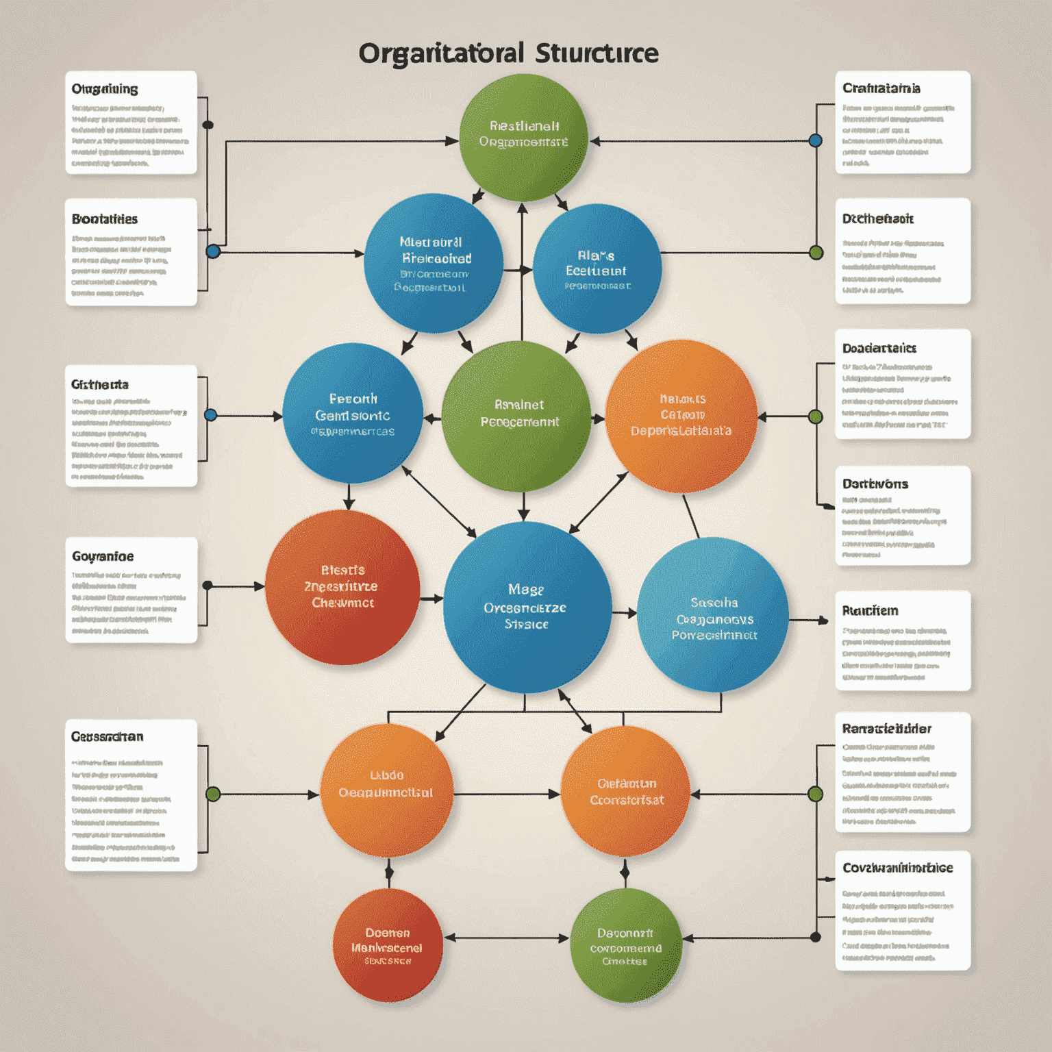 Diagram showing an optimized organizational structure